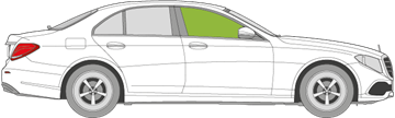 Afbeelding van Zijruit rechts Mercedes E-klasse sedan