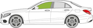 Afbeelding van Zijruit links Mercedes C-klasse sedan 2014-2018