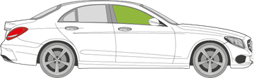 Afbeelding van Zijruit rechts Mercedes C-klasse sedan 