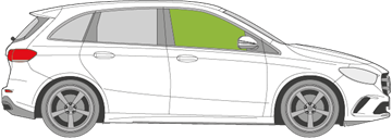Afbeelding van Zijruit rechts Mercedes B-klasse 