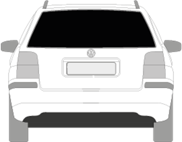 Afbeelding van Achterruit Volkswagen Passat break (DONKERE RUIT)