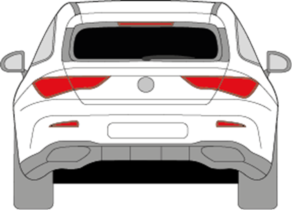 Afbeelding van Achterruit Mercedes CLA-klasse break (DONKERE RUIT)