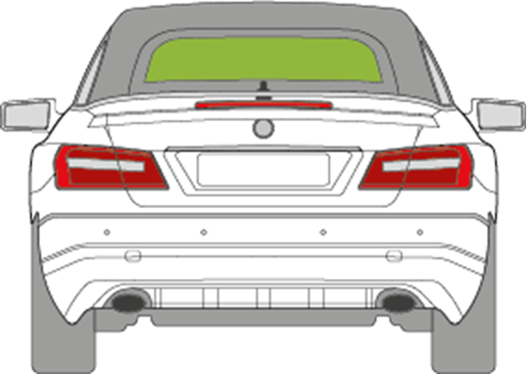Afbeelding van Achterruit Mercedes E-klasse cabrio 