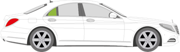 Afbeelding van Zijruit rechts Mercedes S-klasse