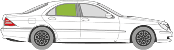 Afbeelding van Zijruit rechts Mercedes S-klasse 