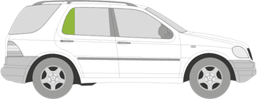 Afbeelding van Zijruit rechts Mercedes M-klasse 