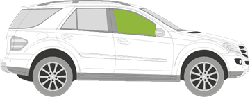Afbeelding van Zijruit rechts Mercedes M-klasse 