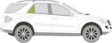 Afbeelding van Zijruit rechts Mercedes M-klasse 
