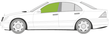 Afbeelding van Zijruit links Mercedes C-klasse sedan (2003-2007)  