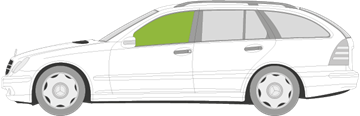 Afbeelding van Zijruit links Mercedes C-klasse break (2001-2003)  