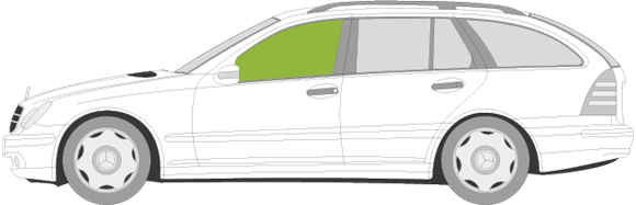 Afbeelding van Zijruit links Mercedes C-klasse break (2001-2003)  