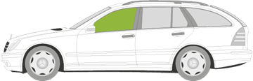 Afbeelding van Zijruit links Mercedes C-klasse break (2003-2007)  
