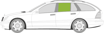 Afbeelding van Zijruit links Mercedes C-klasse break (2003-2007)  
