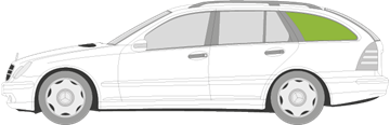 Afbeelding van Zijruit links Mercedes C-klasse break 