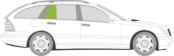 Afbeelding van Zijruit rechts Mercedes C-klasse break 