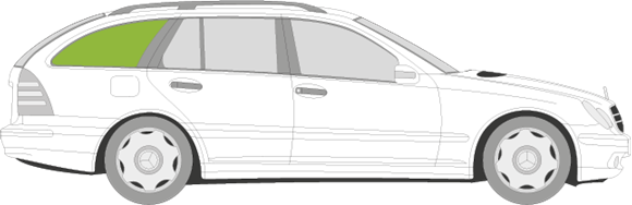 Afbeelding van Zijruit rechts Mercedes C-klasse break 