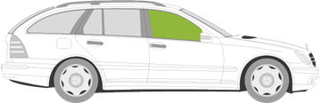 Afbeelding van Zijruit rechts Mercedes C-klasse break (2001-2003)  