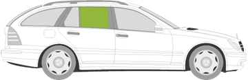 Afbeelding van Zijruit rechts Mercedes C-klasse break (2003-2007)  