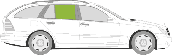 Afbeelding van Zijruit rechts Mercedes C-klasse break (2003-2007)  