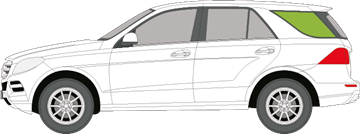 Afbeelding van Zijruit links Mercedes M-klasse 