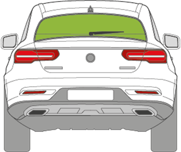 Afbeelding van Achterruit Mercedes GLE-klasse coupé 