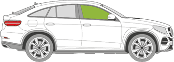 Afbeelding van Zijruit rechts Mercedes GLE-klasse coupé 
