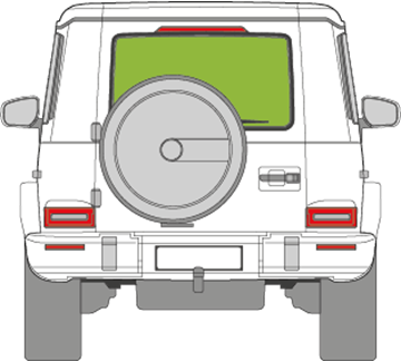 Afbeelding van Achterruit Mercedes G-klasse 