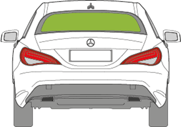Afbeelding van Achterruit Mercedes CLA-klasse coupé 