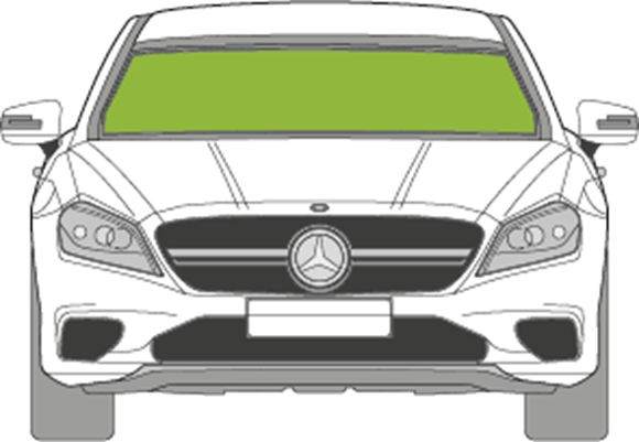 Afbeelding van Voorruit Mercedes CLS coupé sensor/verwarmd 