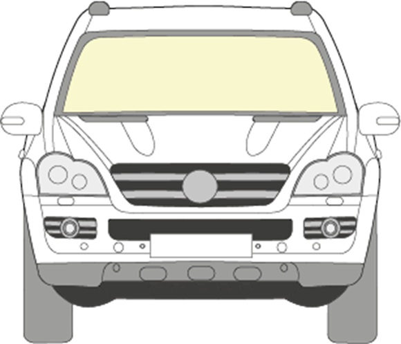 Afbeelding van Voorruit Mercedes GL-klasse coated/sensor 
