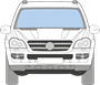 Afbeelding van Voorruit Mercedes GL-klasse met sensor