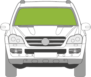 Afbeelding van Voorruit Mercedes GL-klasse met sensor