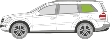 Afbeelding van Zijruit links Mercedes GL-klasse 