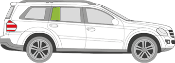 Afbeelding van Zijruit rechts Mercedes GL-klasse 