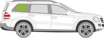 Afbeelding van Zijruit rechts Mercedes GL-klasse 