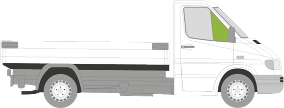 Afbeelding van Zijruit rechts Mercedes Sprinter (getint)