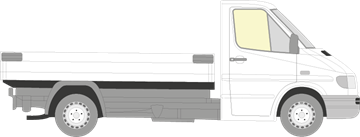 Afbeelding van Zijruit rechts Mercedes Sprinter (helder)