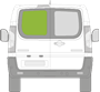 Afbeelding van Achterruit links Fiat Scudo bestelwagen (verwarmd)