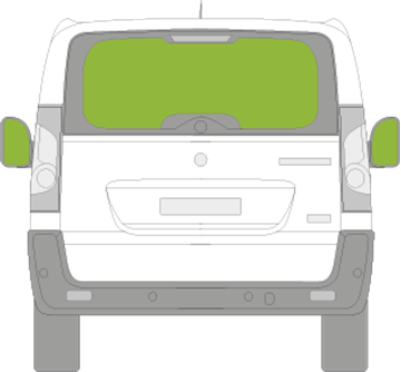 Afbeelding van Achterruit Fiat Scudo bestelwagen 