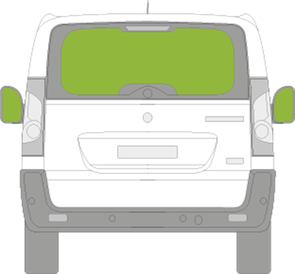 Afbeelding van Achterruit Fiat Scudo bestelwagen 