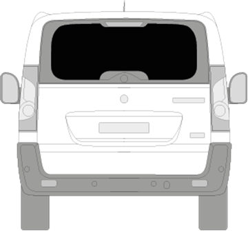 Afbeelding van Achterruit Fiat Scudo bestelwagen (DONKERE RUIT) 