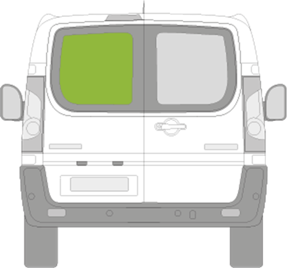 Afbeelding van Achterruit links Citroën Jumpy family van