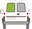 Afbeelding van Achterruit links Opel Combo (getint/verwarmd)