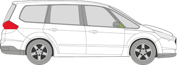 Afbeelding van Zijruit rechts Ford Galaxy