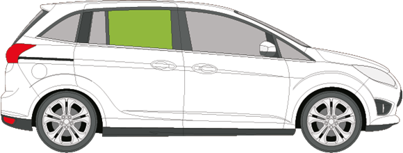 Afbeelding van Zijruit rechts Ford Grand C-max 