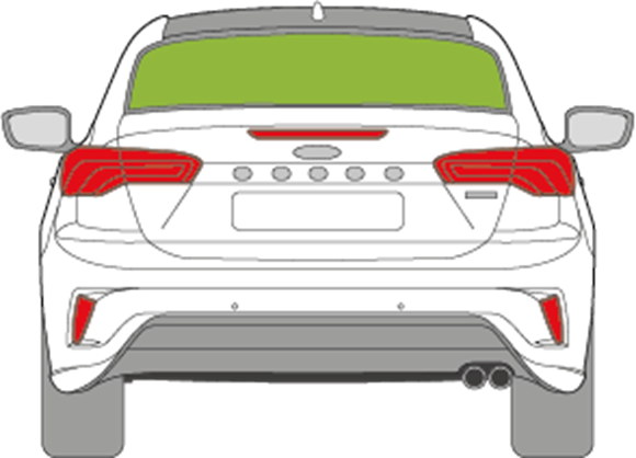 Afbeelding van Achterruit Ford Focus sedan