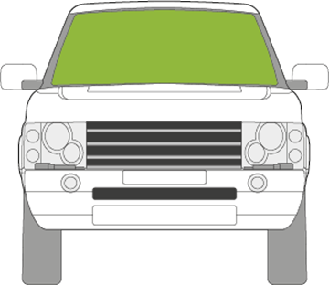 Afbeelding van Voorruit Range Rover 2007-2010 zonneband  sensor  verwarmd 