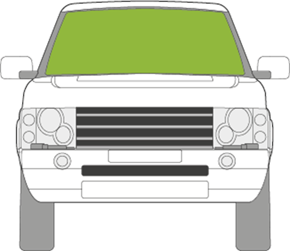 Afbeelding van Voorruit Range Rover 2007-2010 zonneband  sensor  verwarmd 