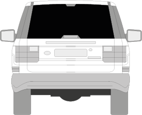 Afbeelding van Achterruit Range Rover (DONKERE RUIT) 