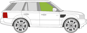 Afbeelding van Zijruit rechts Range Rover Sport 